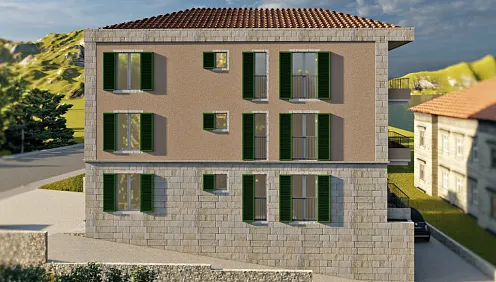 Apartment mit einem Schlafzimmer und Meerblick in Herceg Novi, Djenovici
